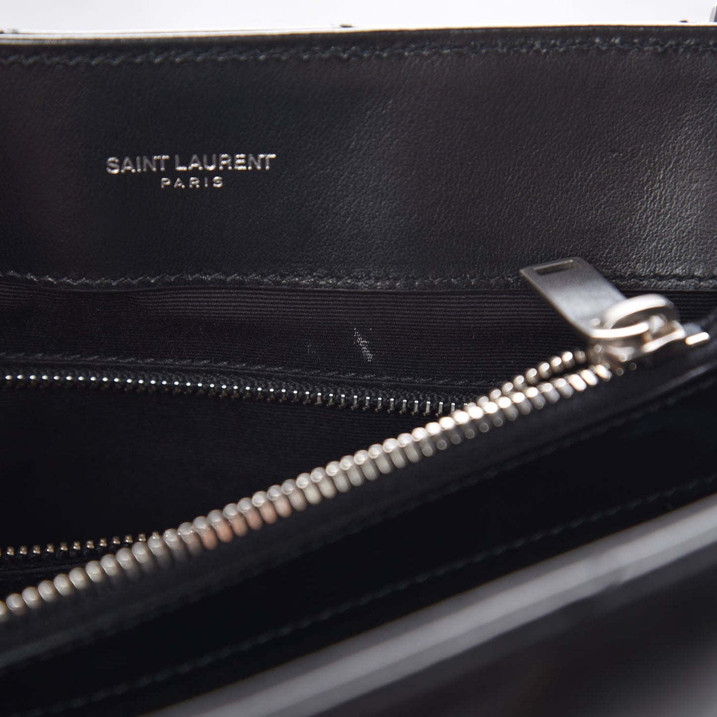 Calfskin Y Quilted Monogram Medium Loulou Chain Satchel Black