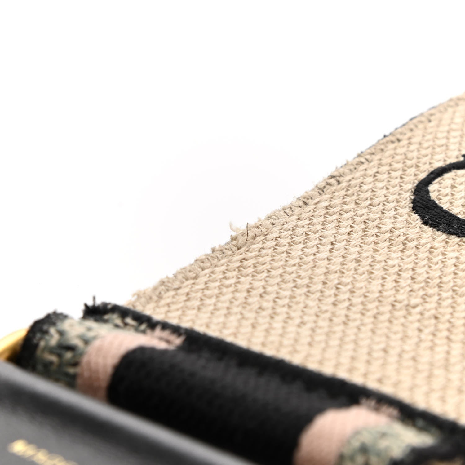 Christian Dior Canvas Embroidered Shoulder Strap Rose Multicolor 6 of 6