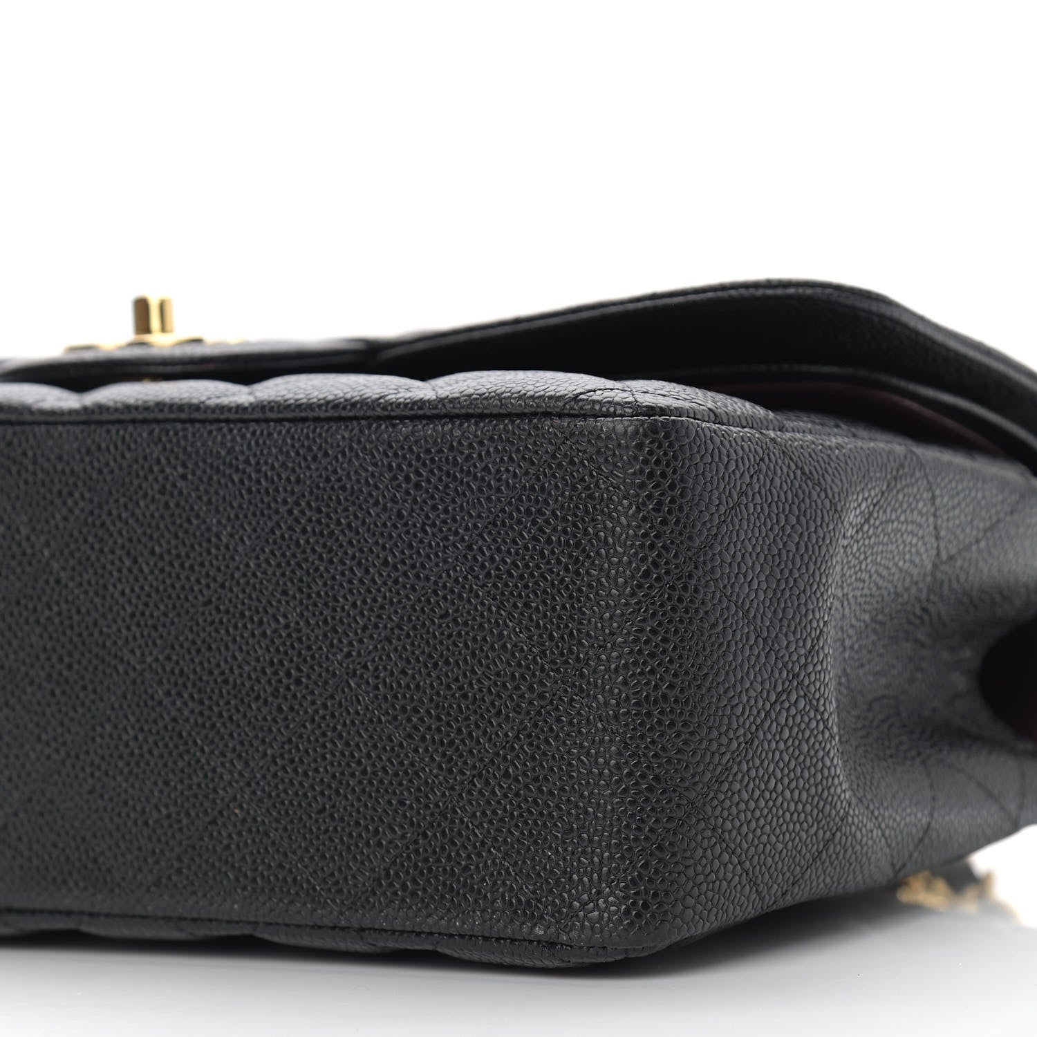 Chanel Caviar Quilted Jumbo Double Flap Black 9 of 10