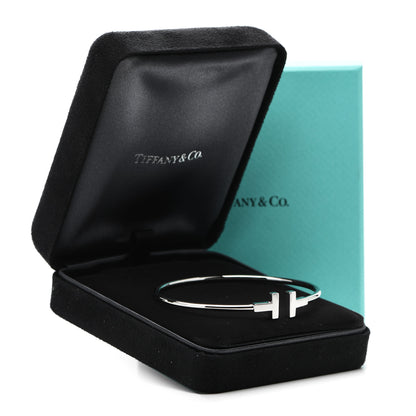 Tiffany 18K White Gold T Wire Bracelet 4 of 4