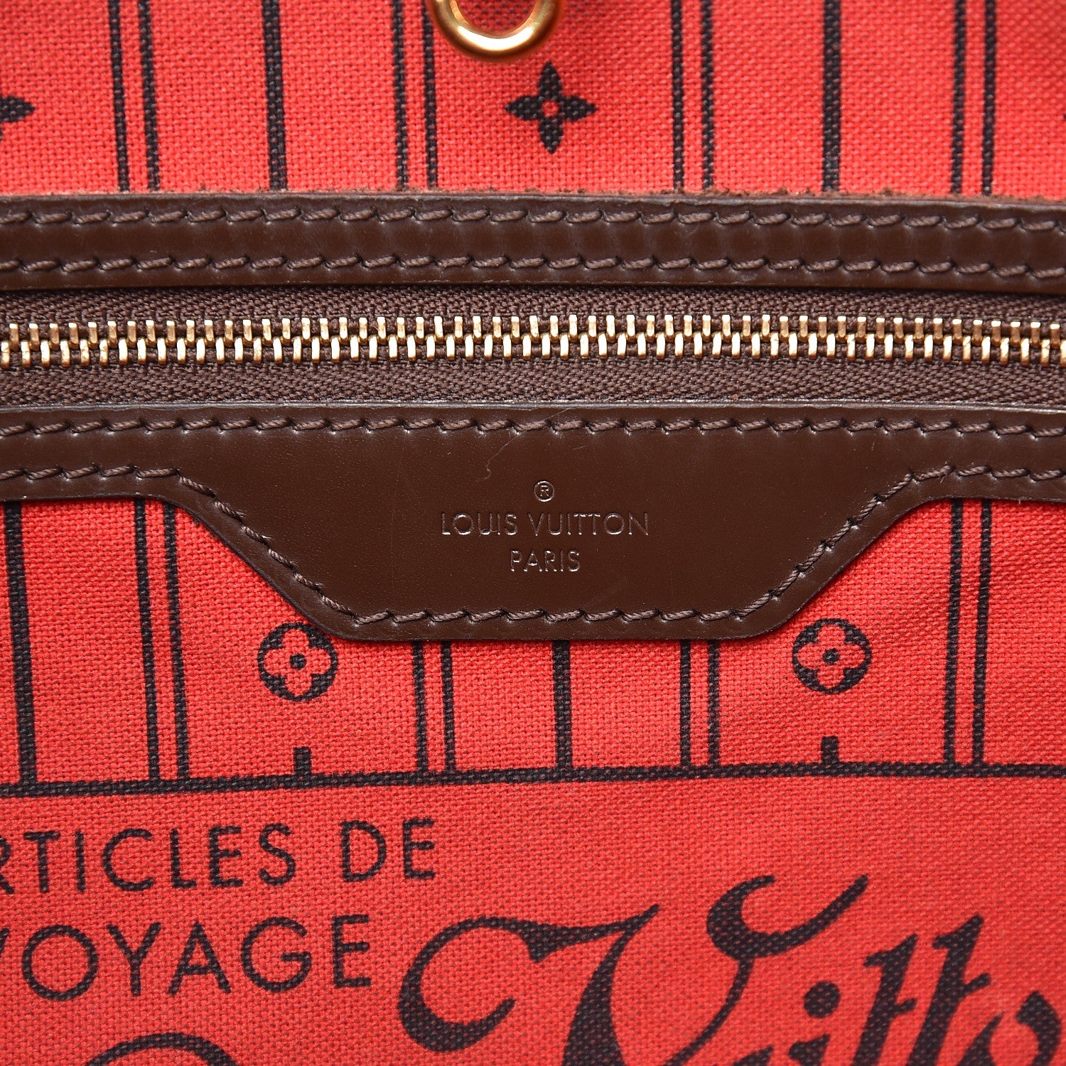 Louis Vuitton Damier Ebene Neverfull MM 6 of 13