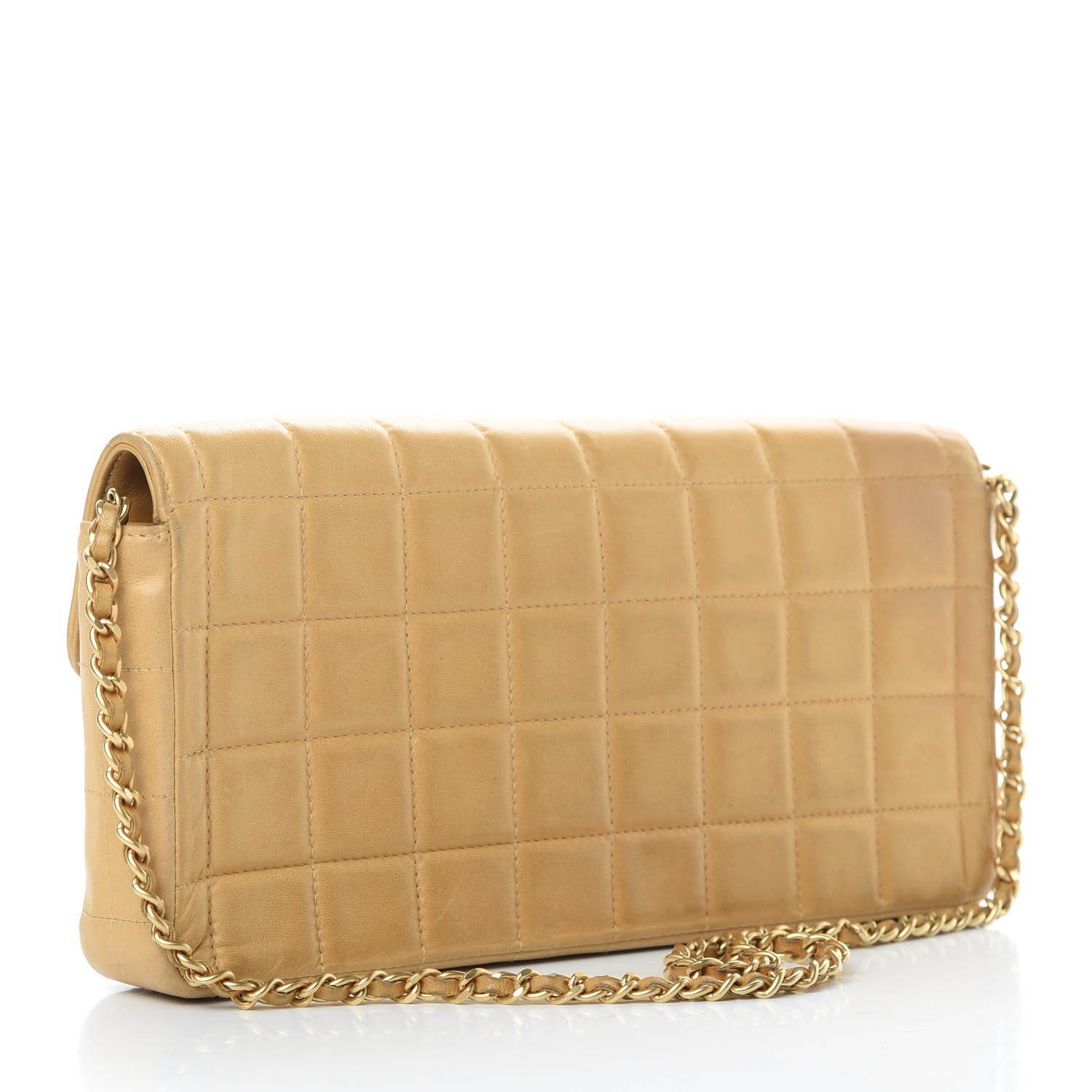 Chanel Lambskin East West Chocolate Bar Flap Beige 3 of 23