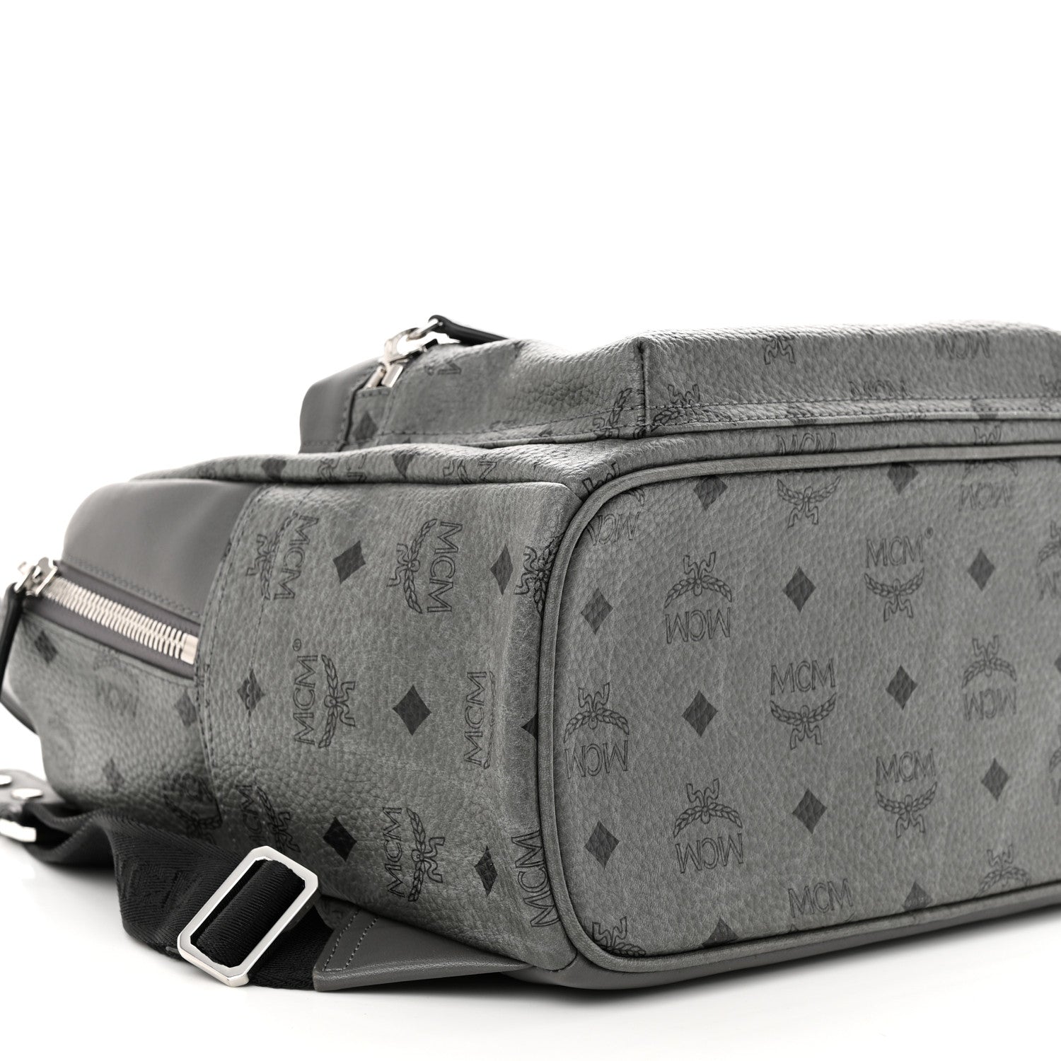 MCM Visetos Small Stark Backpack Phantom Grey 9 of 10