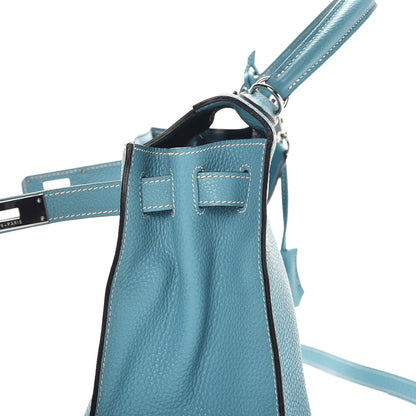 Hermes Togo Sellier Kelly 28 Blue Jean 31 of 37