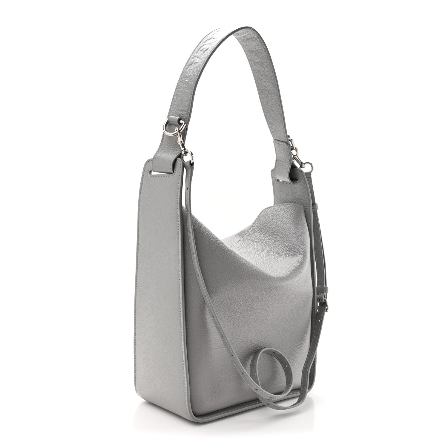 Balenciaga Calfskin Logo Embossed Small Tool 2.0 North-South Tote Balenciaga Grey 4 of 17