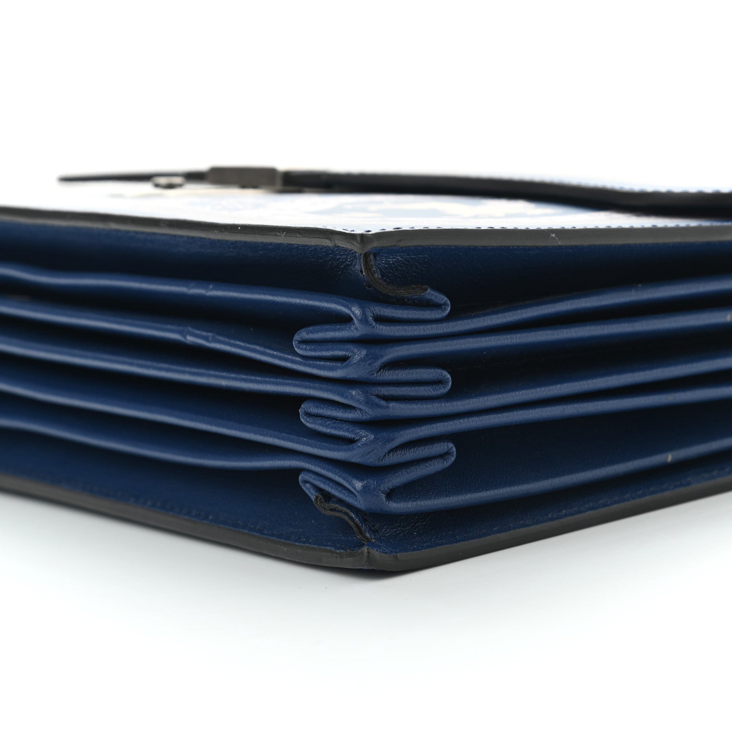 Gucci Calfskin Homeric Garden Print Portfolio Blue 9 of 9