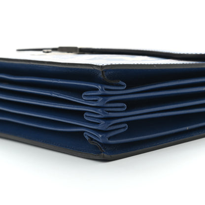 Gucci Calfskin Homeric Garden Print Portfolio Blue 9 of 9