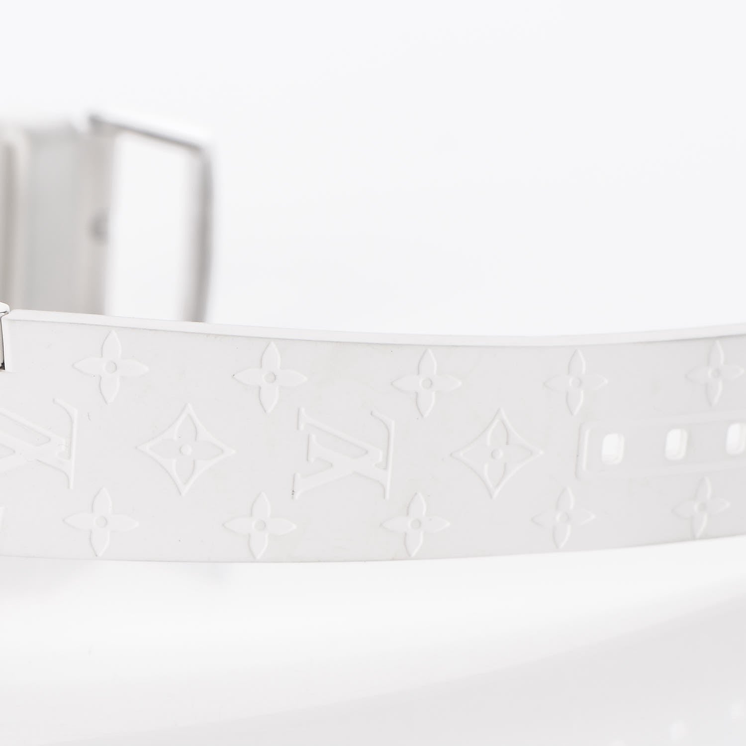 Louis Vuitton Stainless Steel Rubber Diamond Mother of Pearl 34mm Tambour Lovely Cup Quartz Watch 10 of 12