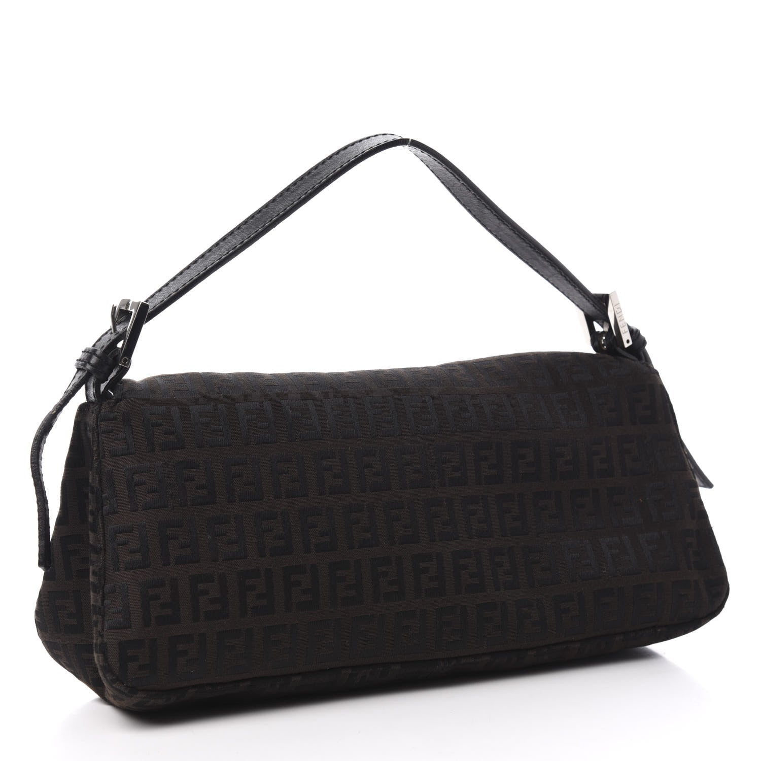 Fendi Zucchino Baguette Dark Brown 3 of 10