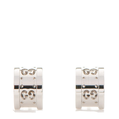 Gucci 18K White Gold Icon Twirl Earrings 1 of 6