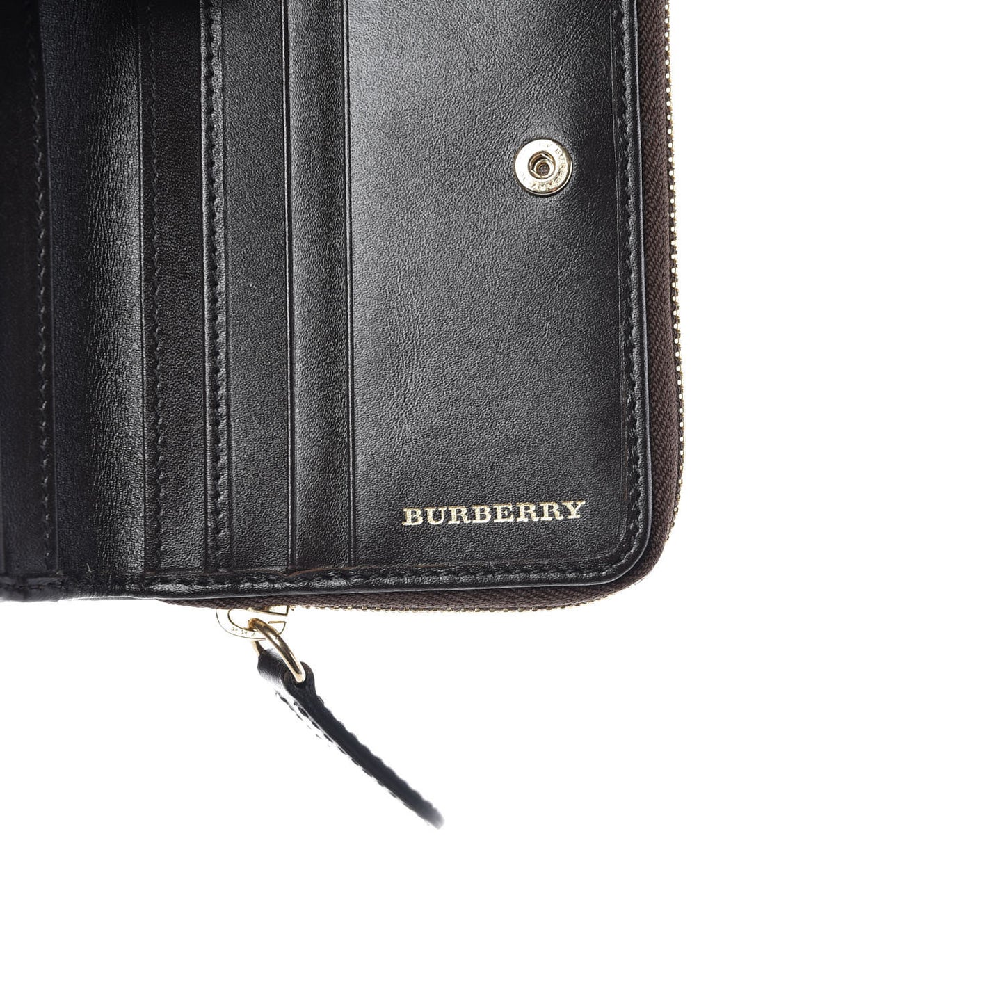 Haymarket Check Medium Burleigh Zip Wallet Chocolate