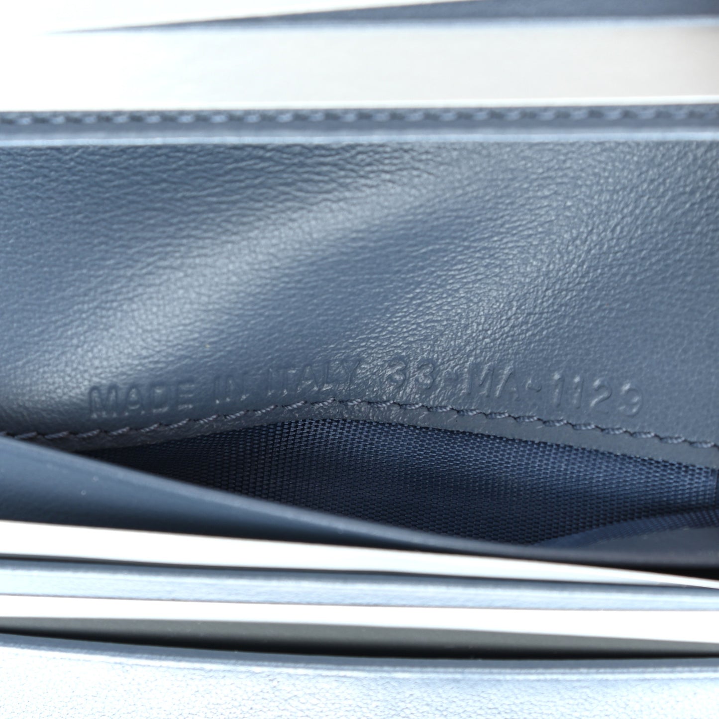 Patent Cannage Mini Lady Dior Wallet Gray Stone