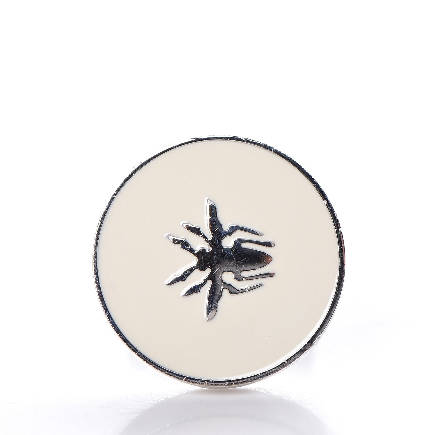 Christian Dior Homme Lacquer Bee Cufflinks Palladium 7 of 7