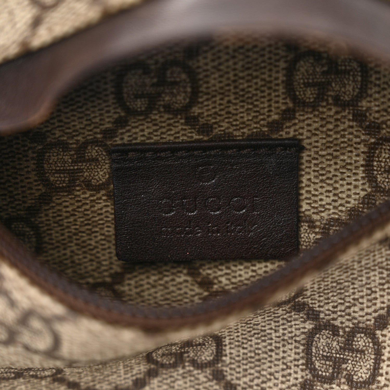 Gucci GG Monogram Double Pocket Belt Bag Dark Brown 6 of 14