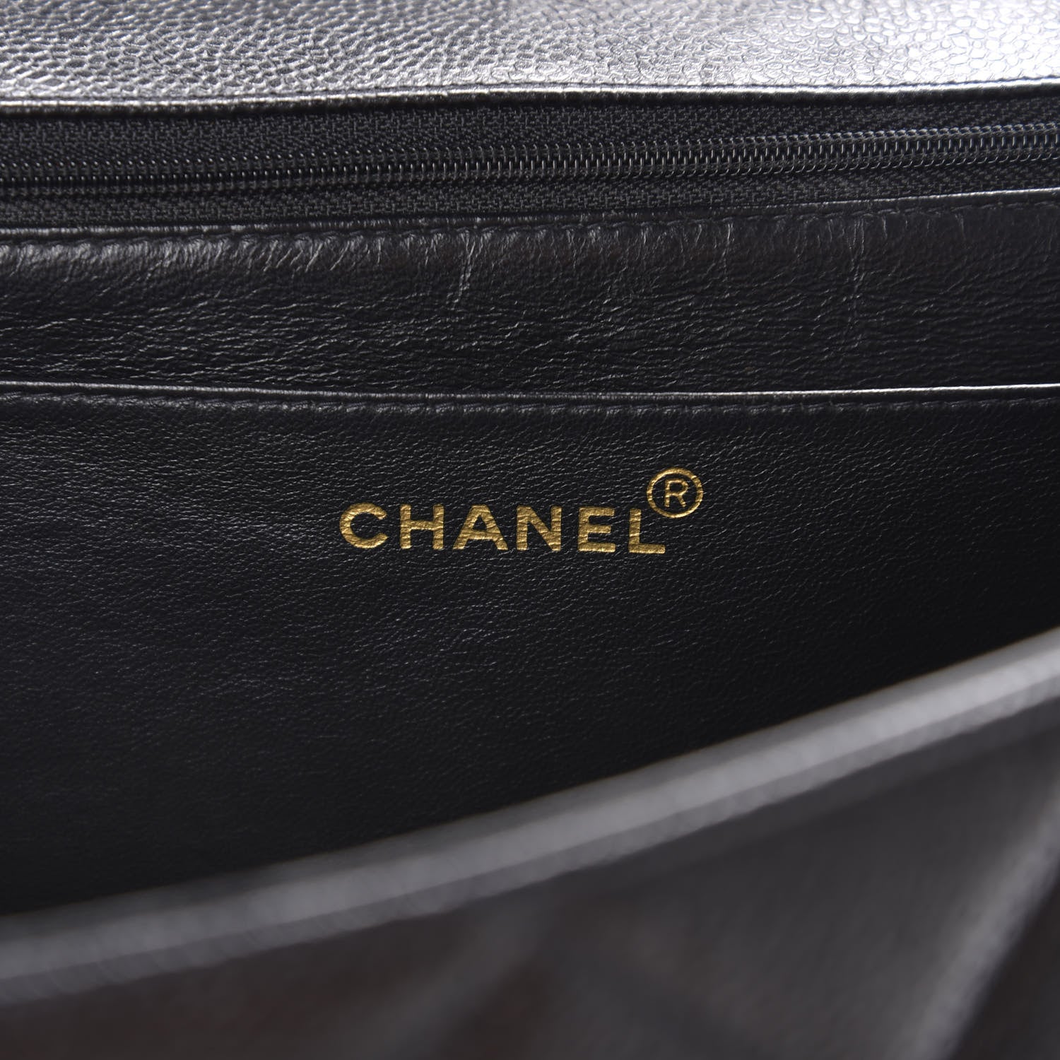 Chanel Caviar Quilted Jumbo Kelly Flap Black 7 of 9