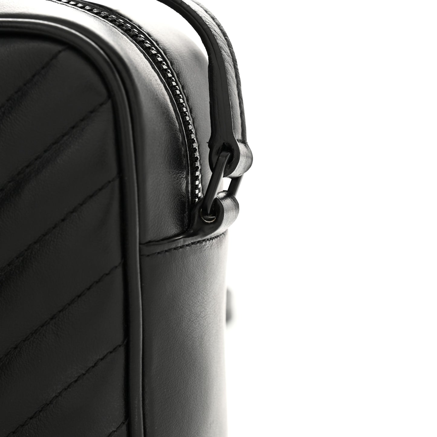 Calfskin Matelasse Monogram Monochrome Lou Camera Bag Black