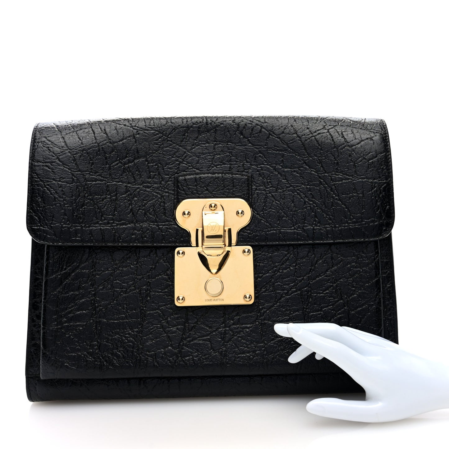 Cuir Indra Portfolio Case Black