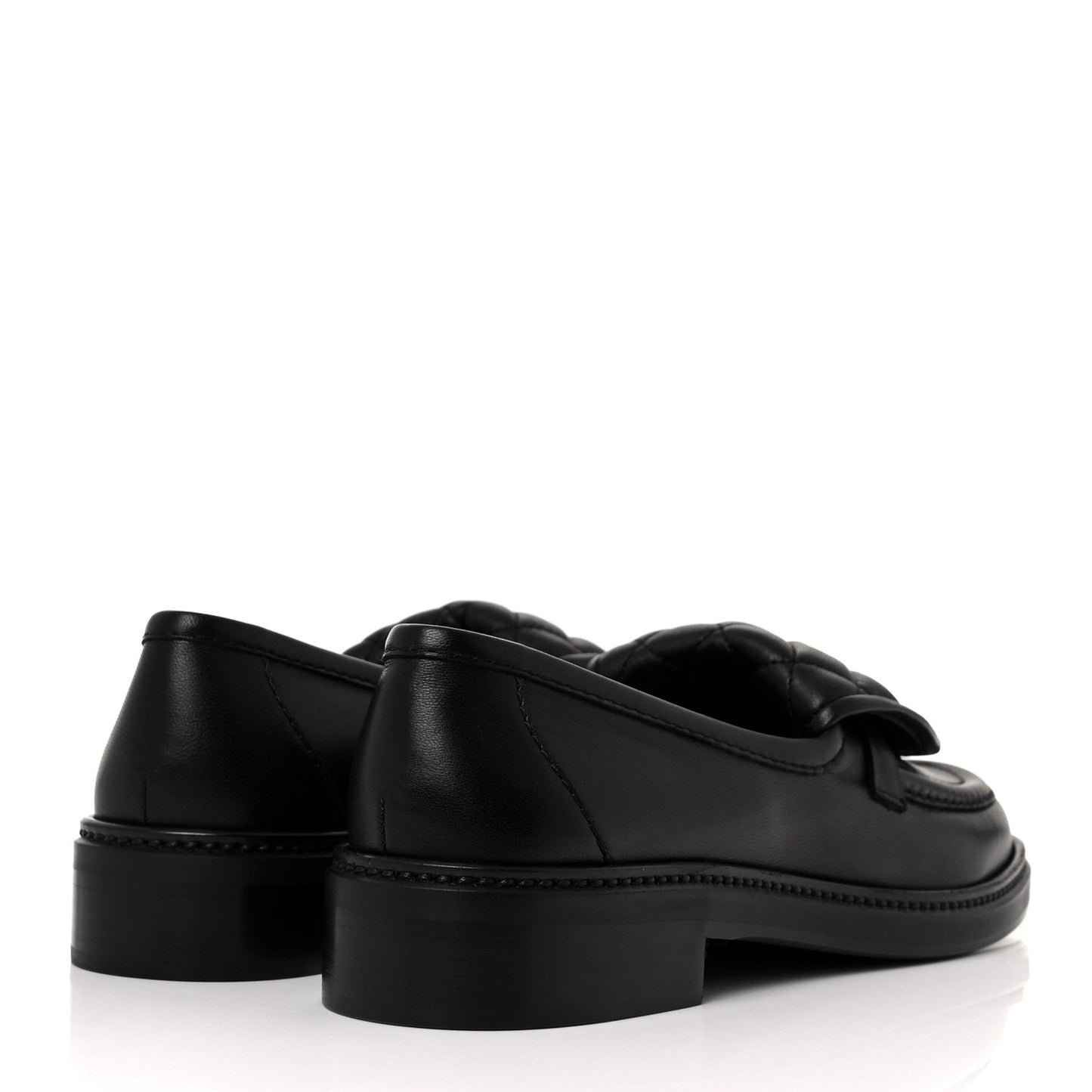 Lambskin Quilted CC Turnlock Loafers 39 Black