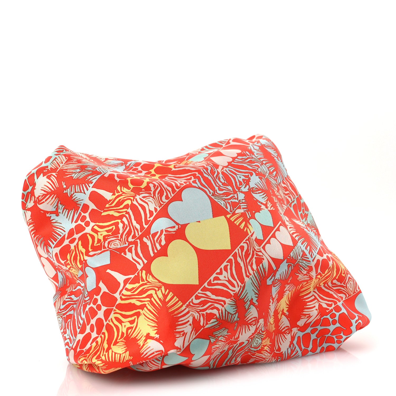 Hermes Silk Balusoie Vache Hunter La Promenade du Matin Bandana Bag Orange Poppy Fauve 4 of 13