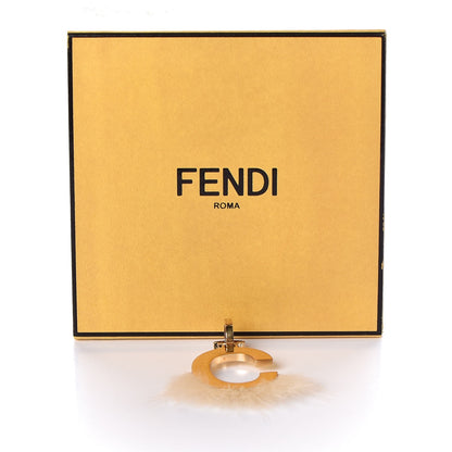 Fendi Mink Fur C ABClick Bag Charm Light Pink 6 of 6