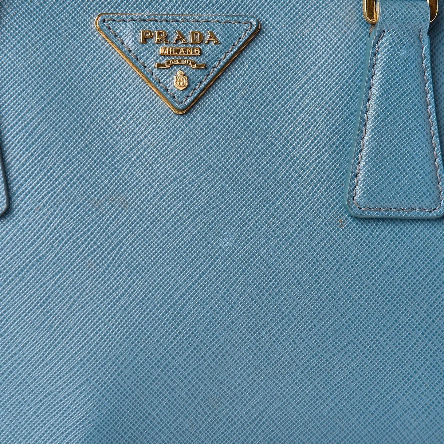 Saffiano Galleria Small Double Zip Tote Turchese