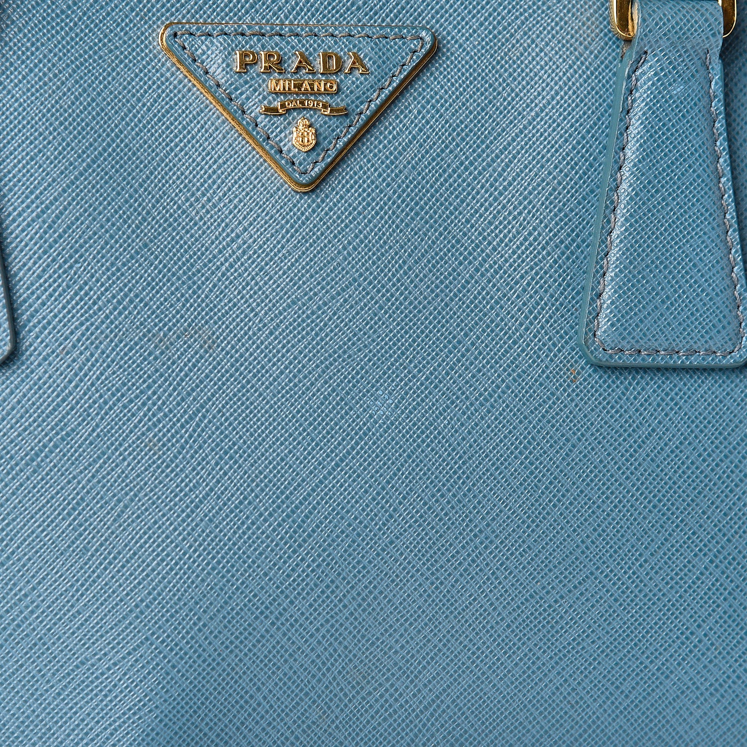 Prada Saffiano Galleria Small Double Zip Tote Turchese 10 of 17