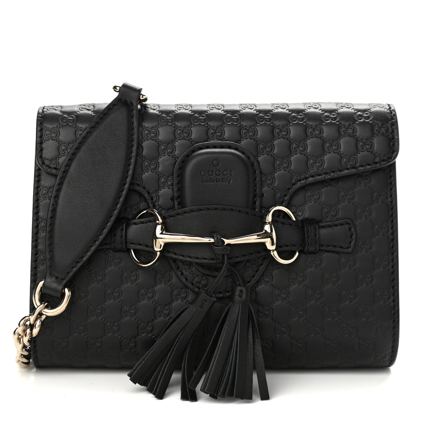 Microguccissima Mini Emily Shoulder Bag Black