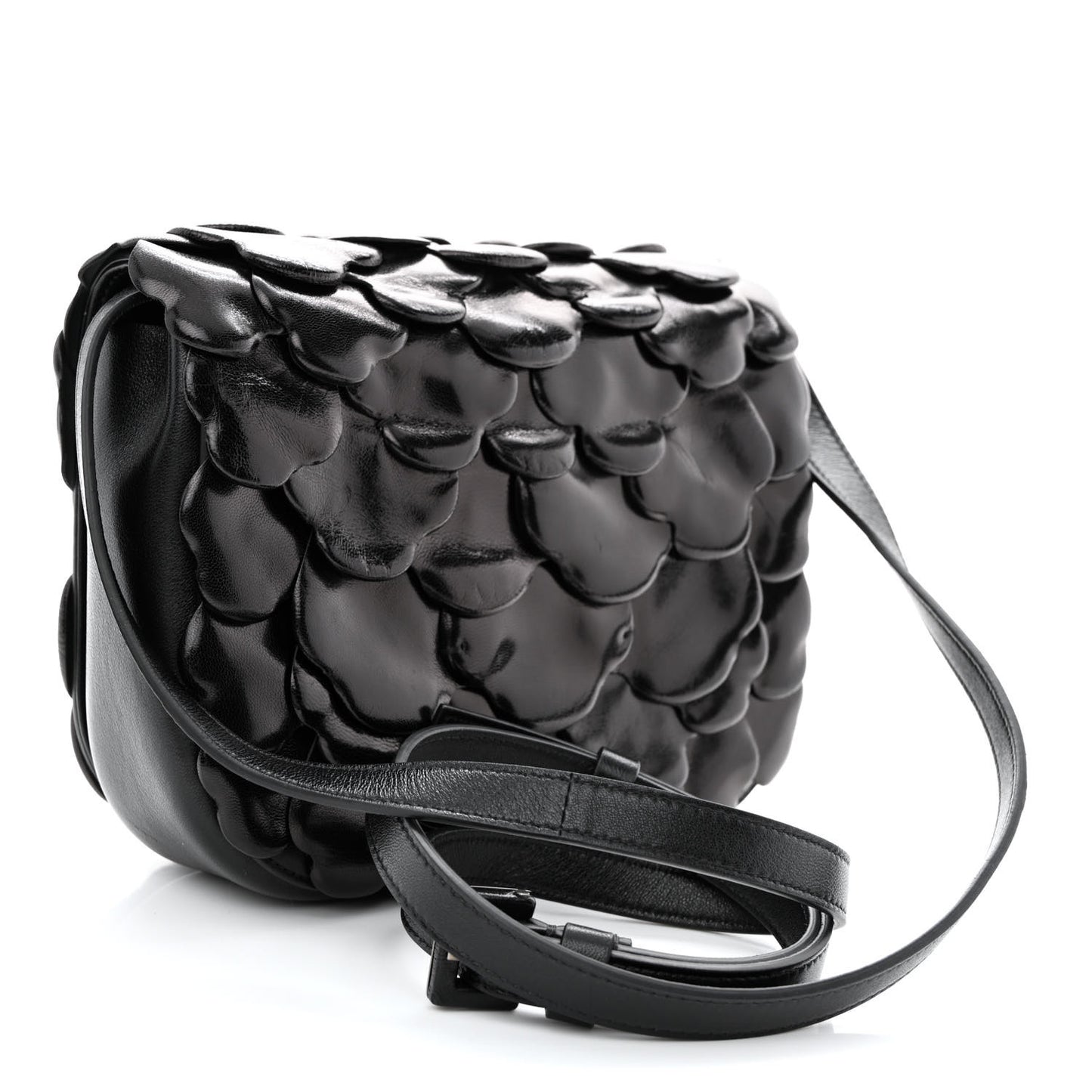 Nappa Atelier 03 Rose Edition Small Flap Crossbody Bag Black