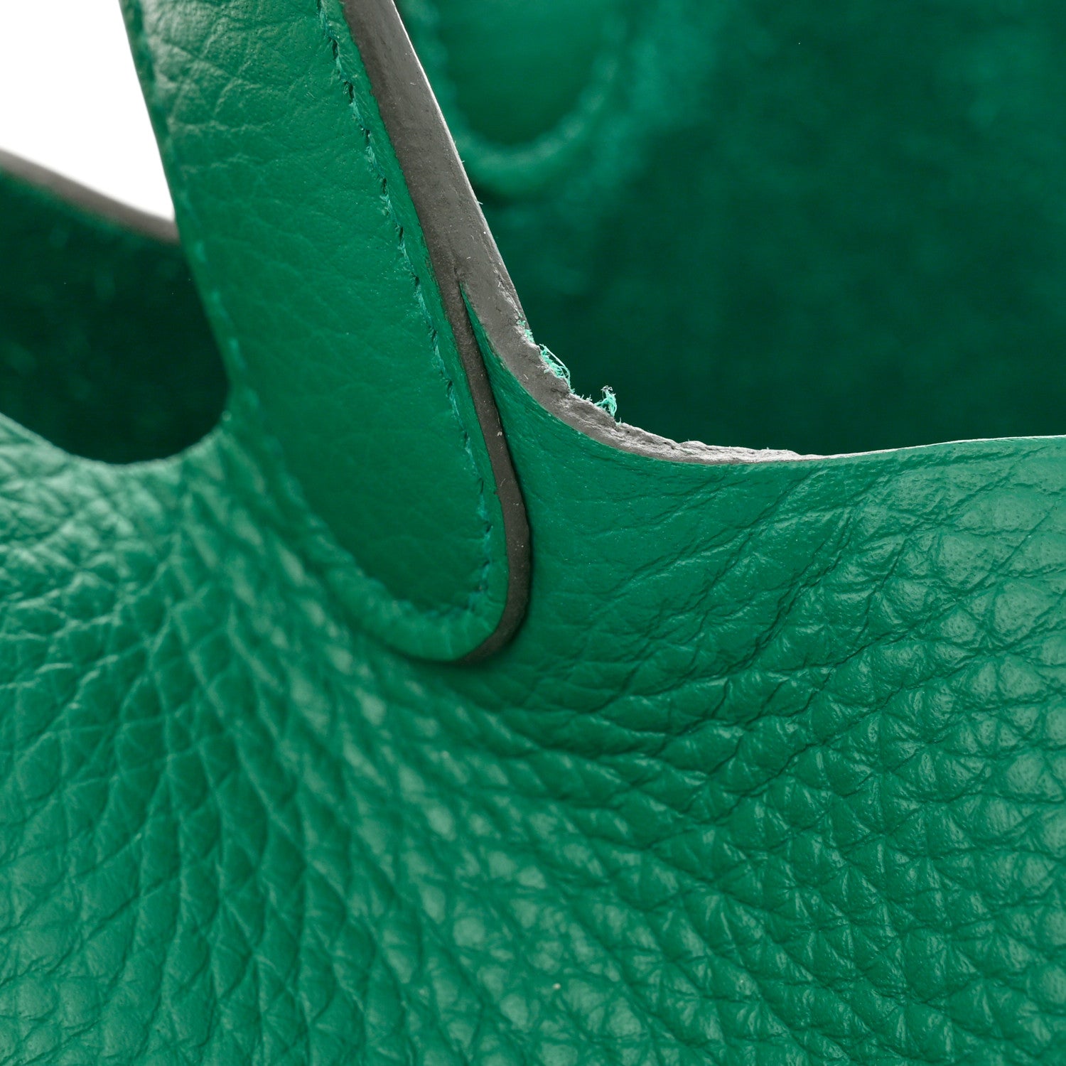 Hermes Taurillon Clemence Picotin Lock 22 MM Vert Jade 11 of 12