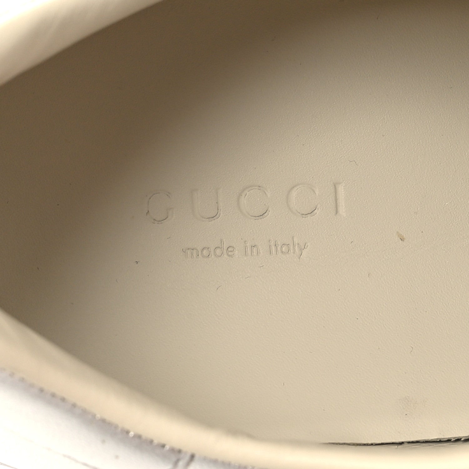 Gucci Metallic Nappa Interlocking G Perforated Womens Ace Sneakers 39.5 Silver 7 of 9