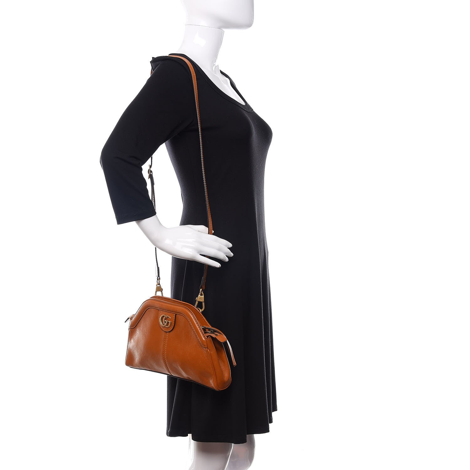 Gucci Calfskin Small Re(Belle) Crossbody Bag Brown 2 of 10
