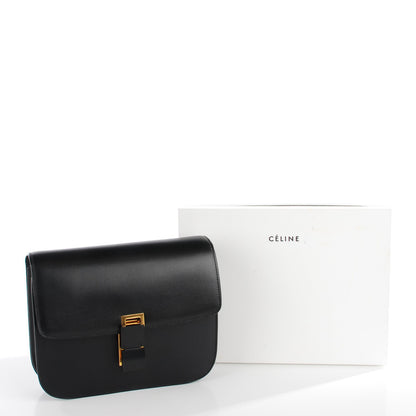 Celine Box Calfskin Medium Classic Box Flap Bag Black 5 of 9