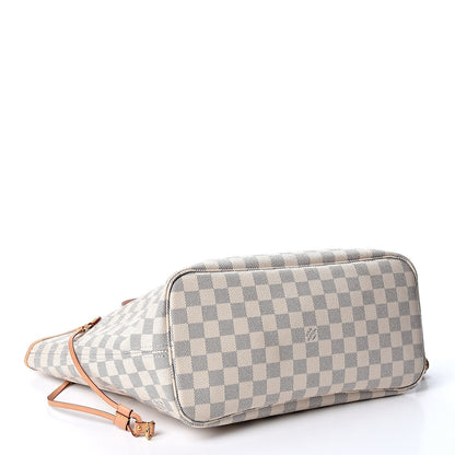 Louis Vuitton Damier Azur Neo Neverfull MM Rose Ballerine 3 of 8