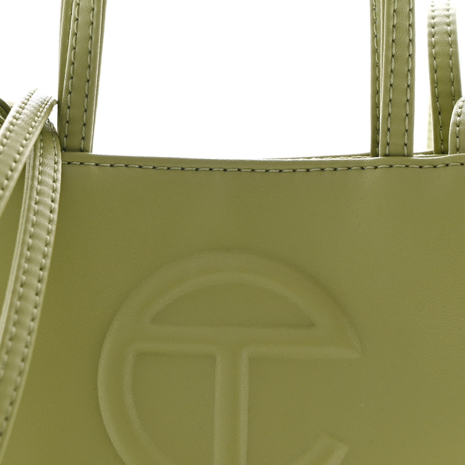 Telfar Vegan Leather Small Shopping Bag Drab 8 of 10