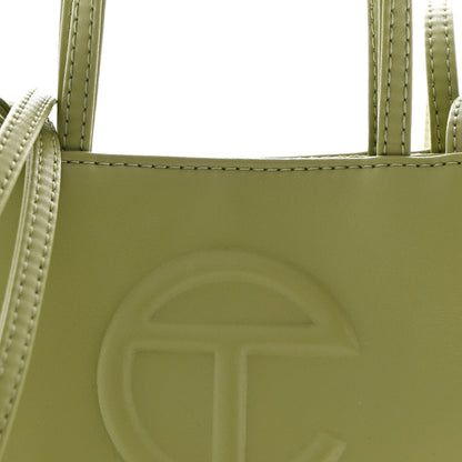 Telfar Vegan Leather Small Shopping Bag Drab 8 of 10