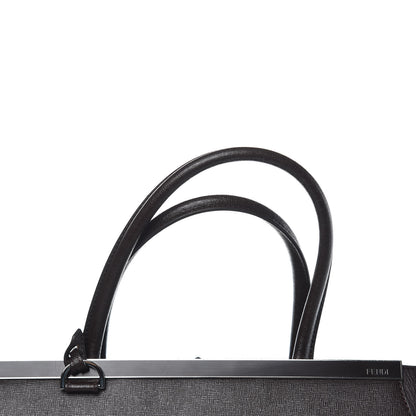 Fendi Vitello Elite Regular 2Jours Tote Caffe Noir 14 of 14