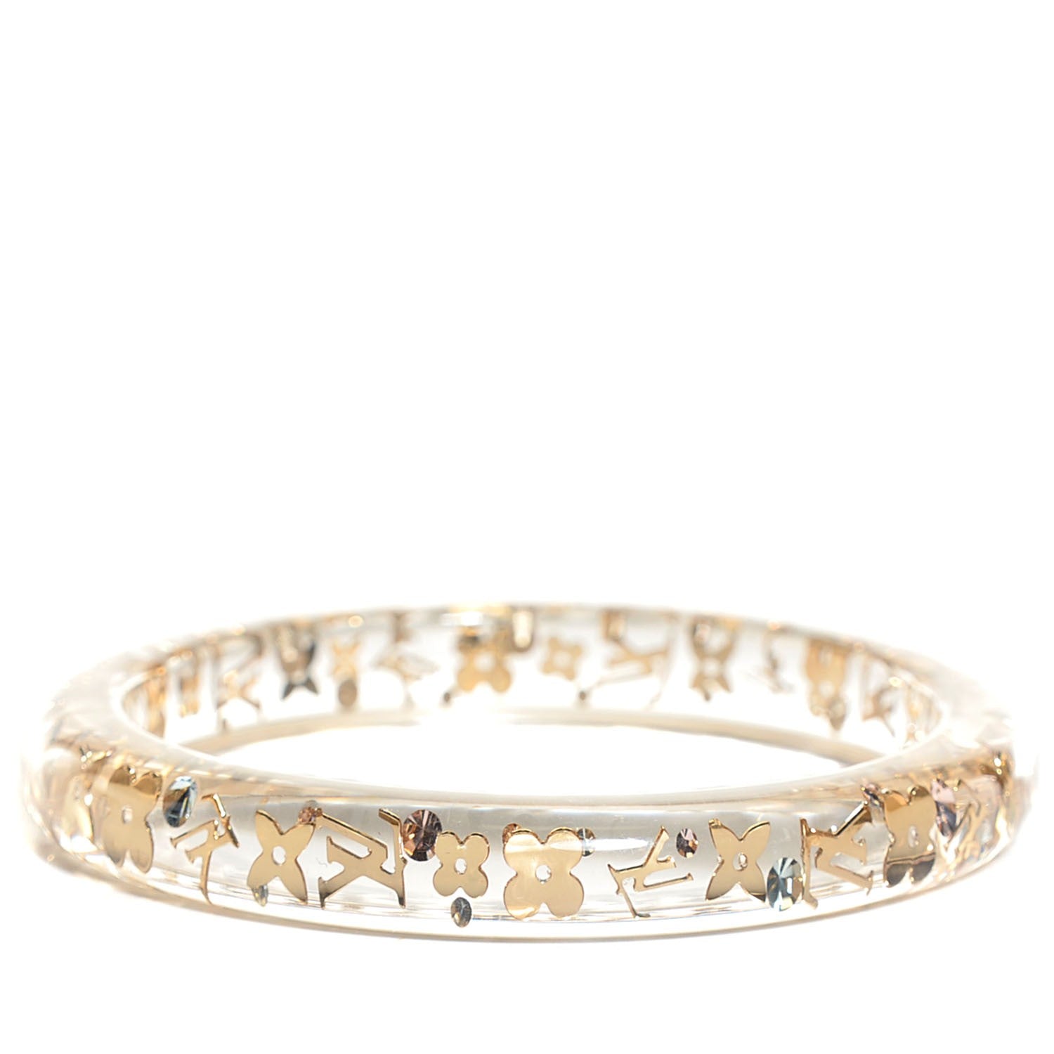 Louis Vuitton Resin Swarovski Medium Inclusion Bracelet PM Transparent 1 of 4