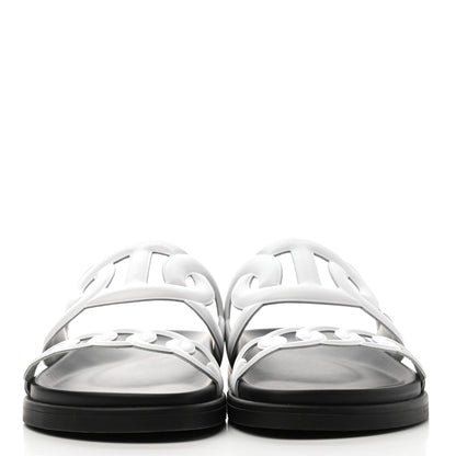 Hermes Nappa Womens Extra Sandals 37 White 2 of 9