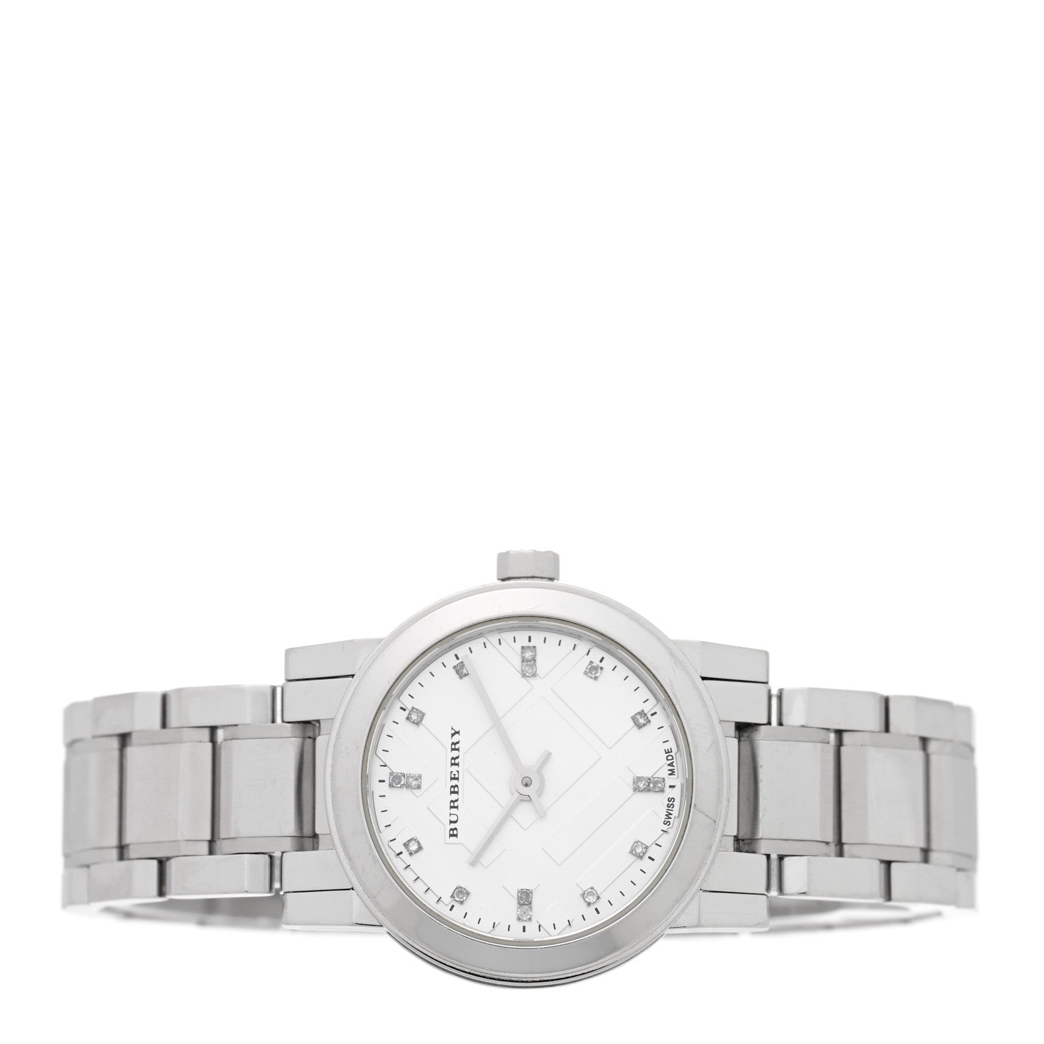 Burberry Stainless Steel Diamond 27mm Heritage Quartz Watch BU9213 2 of 5