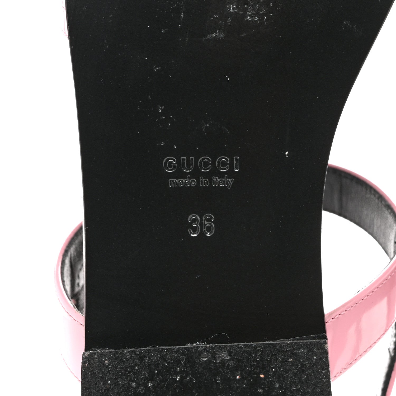 Gucci Patent Calfskin Horsebit Divine Slingback Sandals 36 Dolly Pink 8 of 11