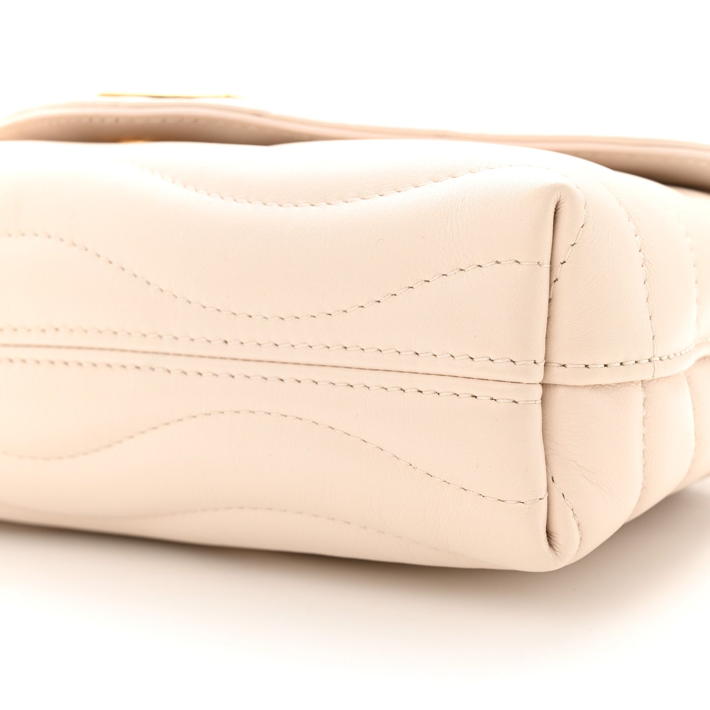 Calfskin LV New Wave Chain Bag Ivory