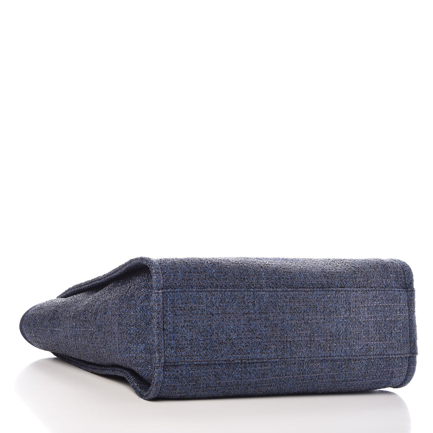 Lurex Boucle Small Deauville Tote Blue
