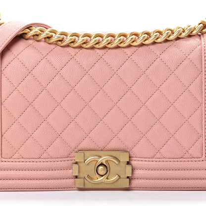 Chanel Caviar Quilted Medium Boy Flap Pink 7 of 9