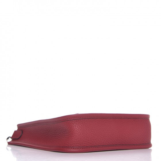 Hermes Taurillon Clemence Evelyne TPM Rouge Grenat 4 of 7