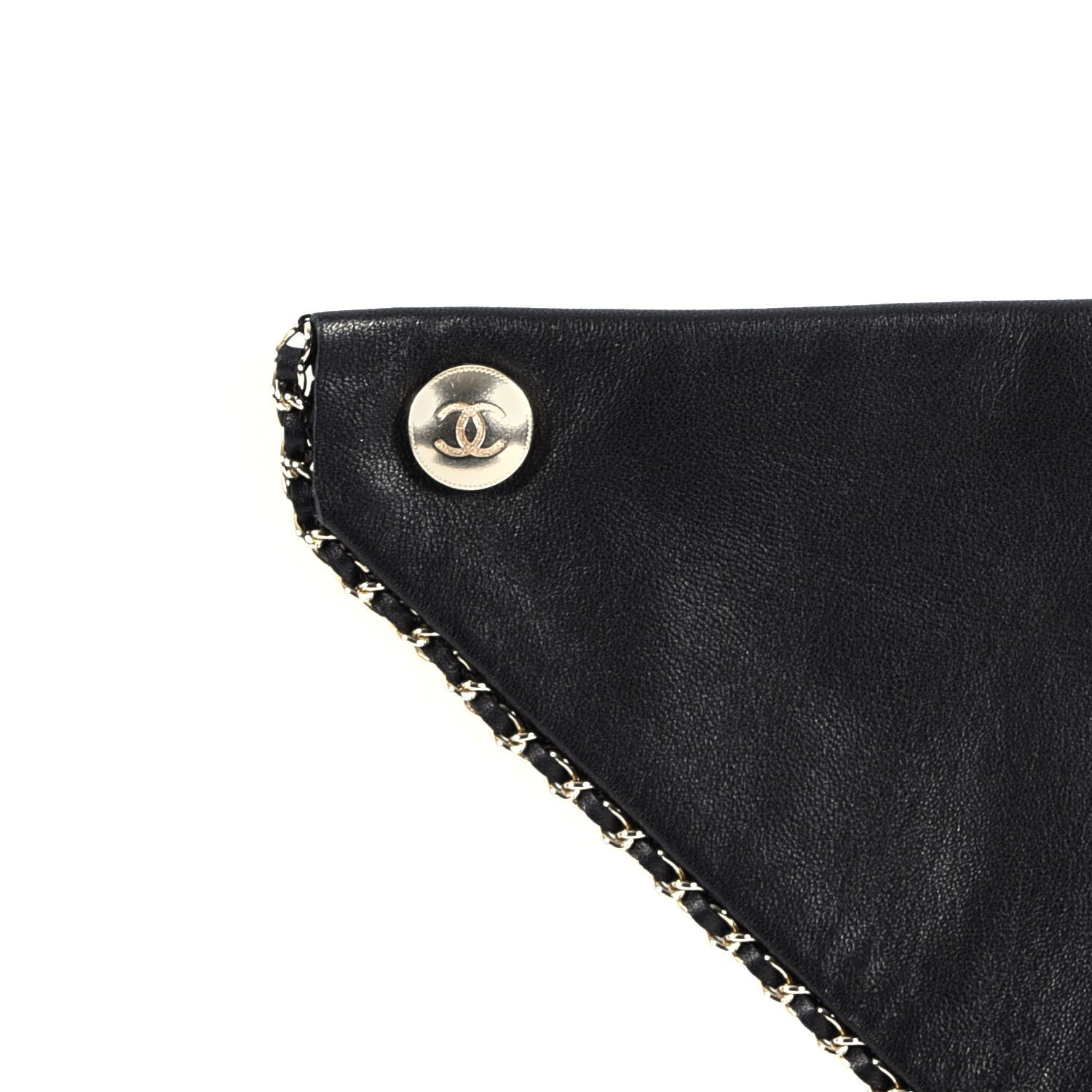 Chanel Lambskin CC Charms Bandana Black Gold 3 of 3