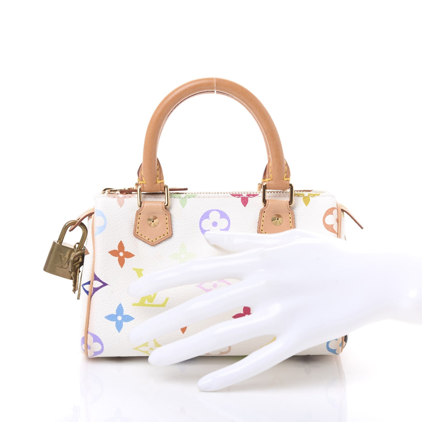Monogram Multicolor Mini Sac HL Speedy White