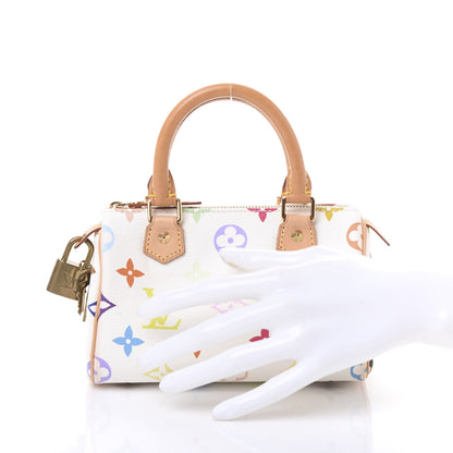Louis Vuitton Monogram Multicolor Mini Sac HL Speedy White 2 of 9
