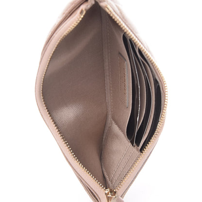 Chanel Iridescent Caviar Quilted Classic Zip Pouch Beige 5 of 8