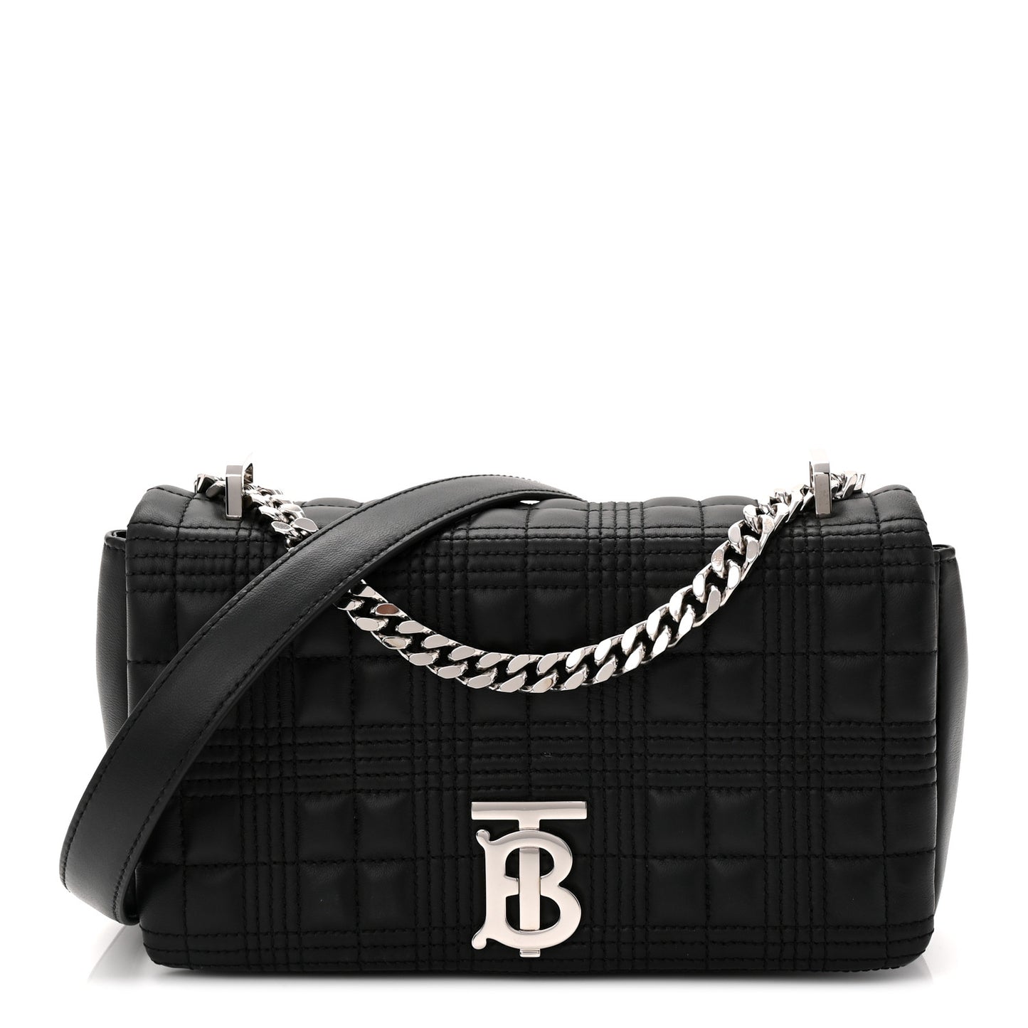 Lambskin Quilted Small Lola Bag Black