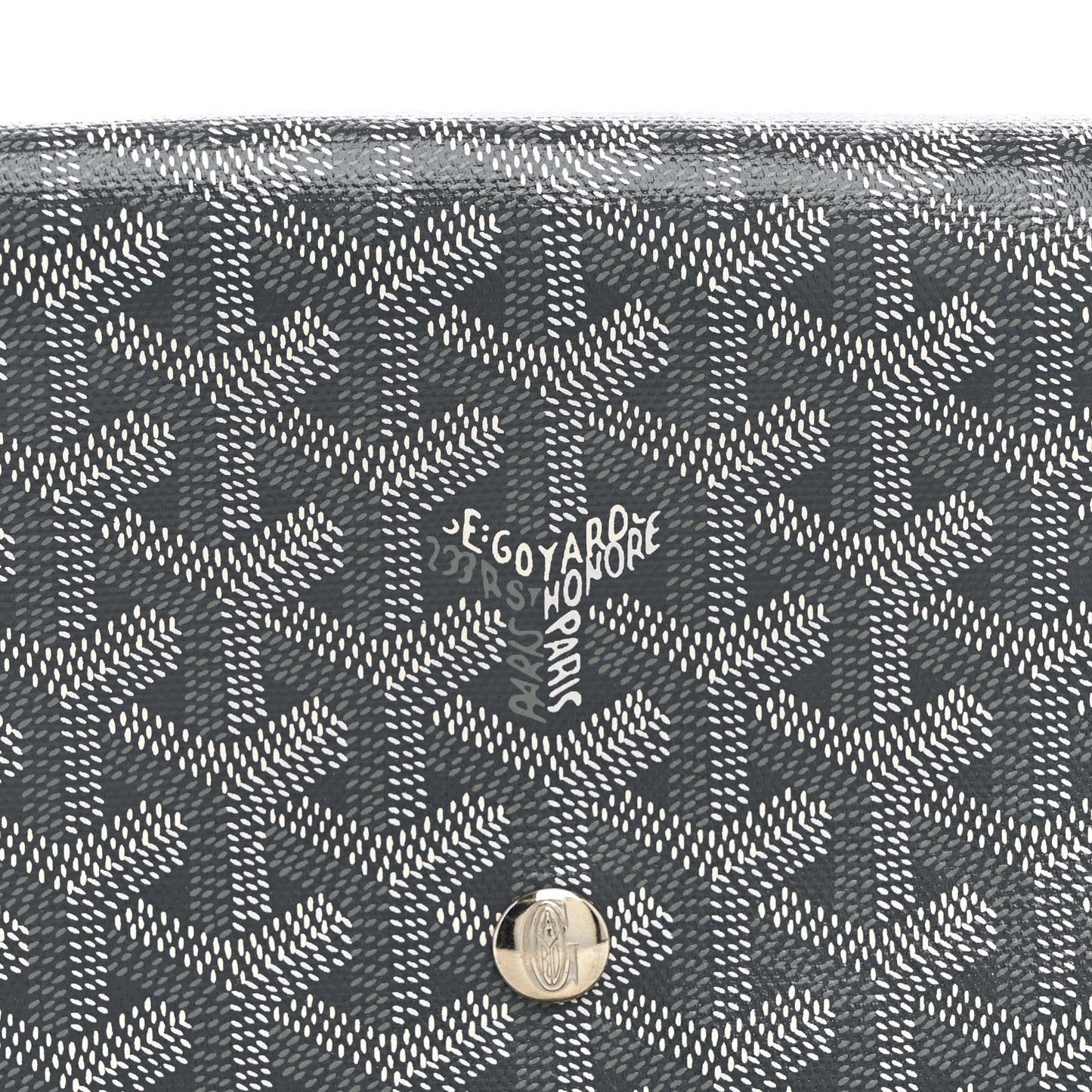 Goyardine Plumet Wallet Clutch Grey